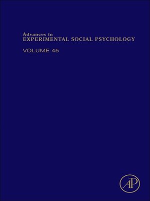 cover image of Advances in Experimental Social Psychology